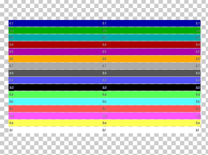 Minecraft Color Code Chart