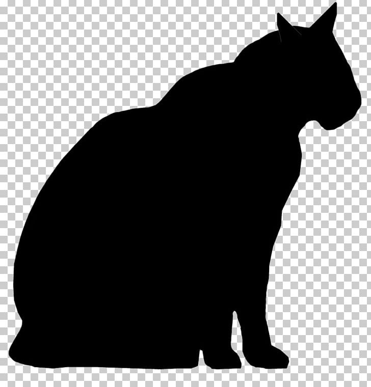 Whiskers Black Cat Silhouette Wildcat PNG, Clipart, Animals, Big Cat, Black, Black And White, Black Cat Free PNG Download