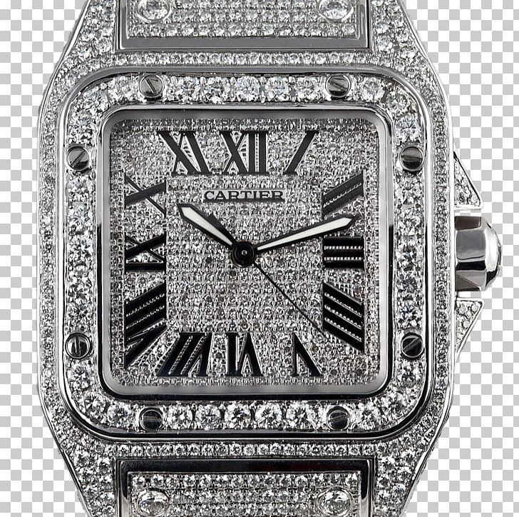 Cartier Santos 100 Watch Diamond Bracelet PNG, Clipart, Accessories, Automatic Watch, Bling Bling, Bracelet, Brand Free PNG Download