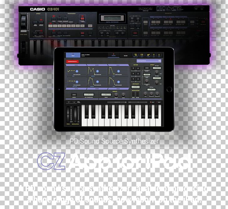 Digital Piano Casio CZ Synthesizers Sound Synthesizers Musical Keyboard PNG, Clipart, Analog Synthesizer, App Store, Audio Receiver, Casio, Chillout Free PNG Download