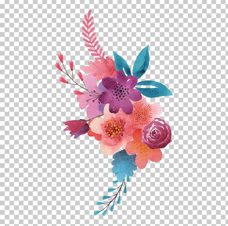 Floral Design Cut Flowers Flower Bouquet Tattoo PNG, Clipart, Artificial Flower, Blossom, Blue, Color, Cut Flowers Free PNG Download
