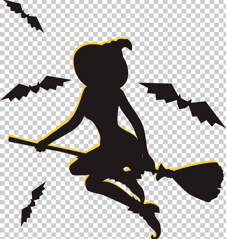 Halloween Witch Poster PNG, Clipart, Art, Bat, Beak, Bird, Graphic Design Free PNG Download