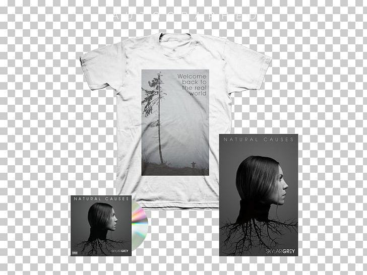 T-shirt Natural Causes Sleeve Shoulder PNG, Clipart, Album, Angle, Autograph, Black, Black And White Free PNG Download