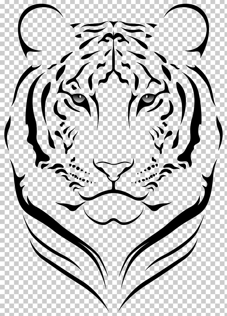 Bengal Tiger Face Png Clipart Animal Art Big Cats Black