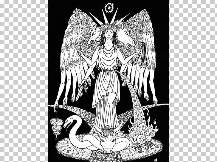 Hecate Witchcraft Greek Mythology Art Deity PNG, Clipart, Altar, Angel, Art, Artist, Black And White Free PNG Download