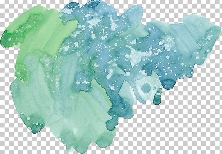 Watercolor Painting Green Ink PNG, Clipart, Aqua, Art, Blue, Computer Icons, Crystal Free PNG Download