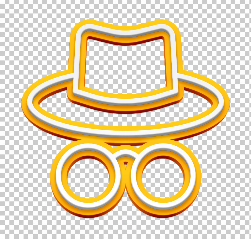 Hacker Icon Annonymous Icon Cyber Icon PNG, Clipart, Cyber Icon, Hacker Icon, Line, Symbol, Yellow Free PNG Download