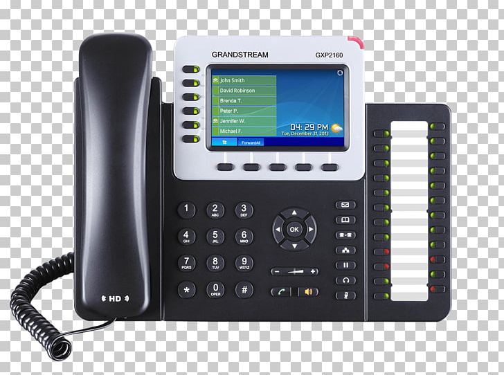 Grandstream Networks Grandstream GXP2160 VoIP Phone Telephone Voice Over IP PNG, Clipart, Business, Business Telephone System, Electronic Instrument, Electronics, Miscellaneous Free PNG Download