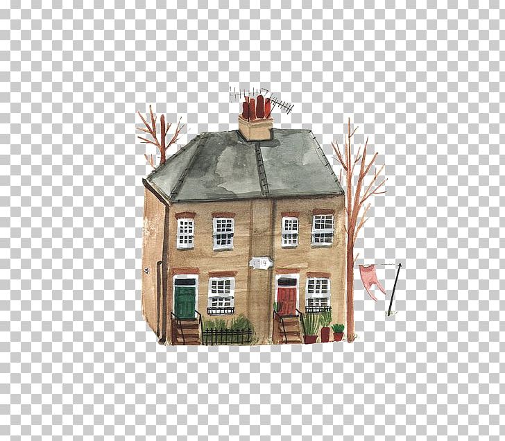 Watercolor Painting Villa PNG, Clipart, Art, Building, Cartoon, Cottage, Country Free PNG Download