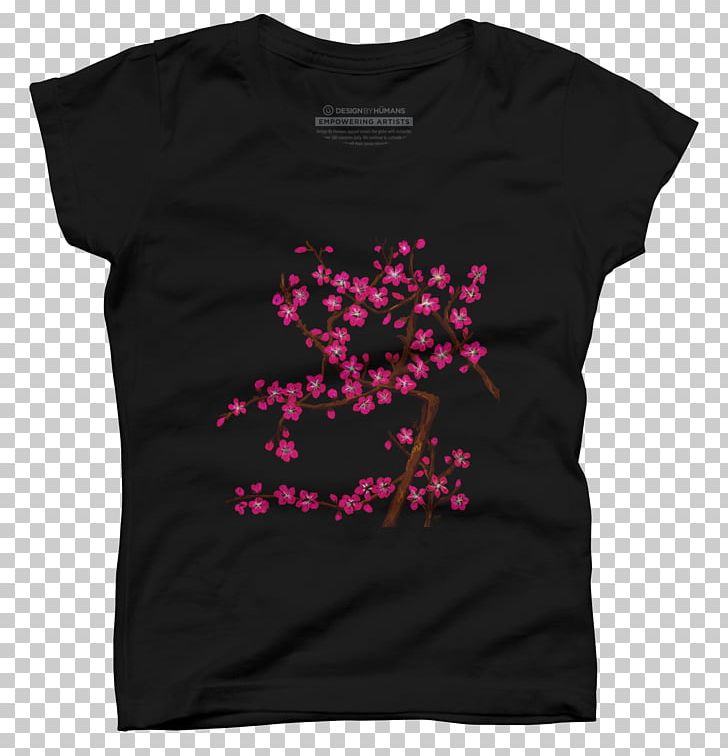 T-shirt Pink M Font PNG, Clipart, Black, Blossom, Cherry, Cherry Blossom, Clothing Free PNG Download