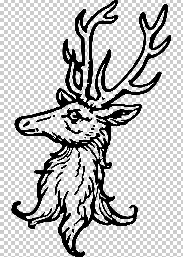 Deer Complete Guide To Heraldry Drawing Crest PNG, Clipart, Animals, Antler, Arthur Charles Foxdavies, Artwork, Black And White Free PNG Download