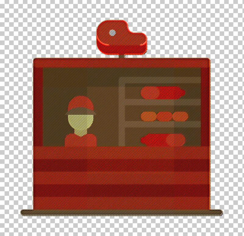 Stand Icon Butcher Icon PNG, Clipart, Butcher Icon, Furniture, Orange, Rectangle, Red Free PNG Download