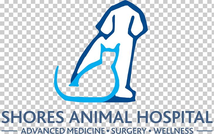 Logo Veterinarian Shores Animal Hospital Clinique Vétérinaire Cat PNG, Clipart, Area, Blue, Brand, Cat, Diagram Free PNG Download