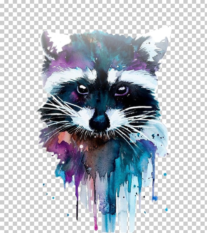 Raccoon Watercolor Painting Art Canvas Print PNG, Clipart, Animals, Art, Artist, Canvas, Canvas Print Free PNG Download