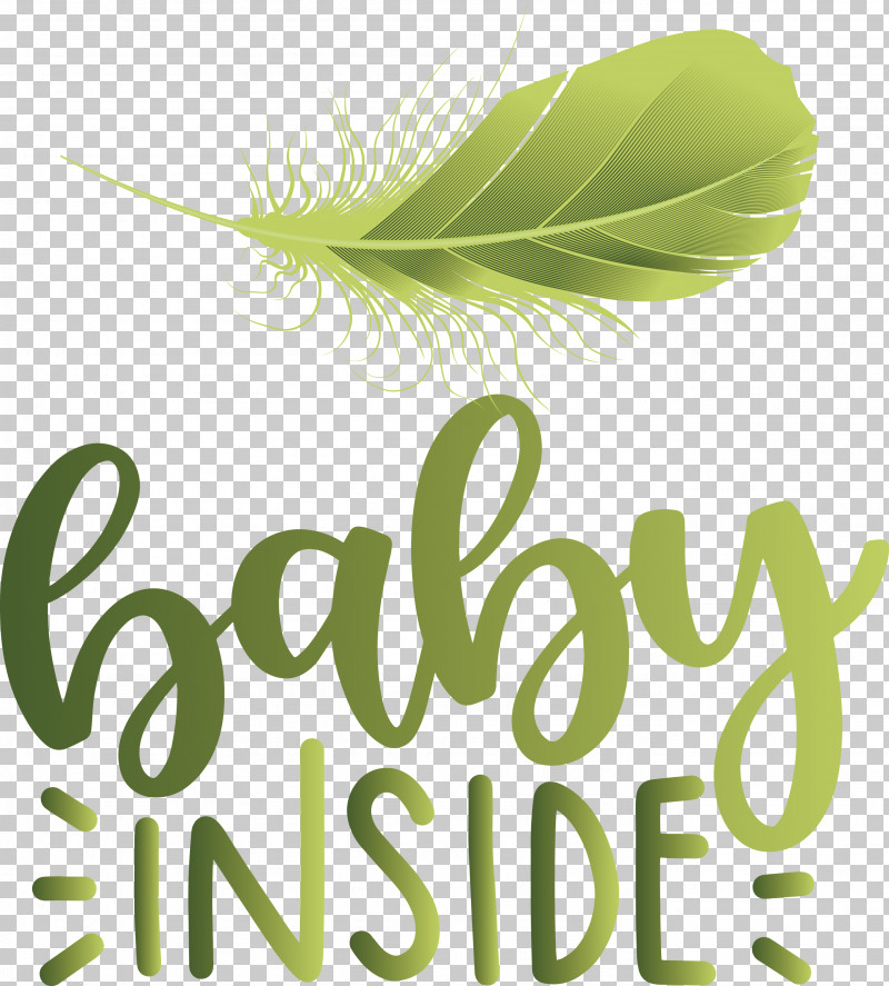 Baby Inside PNG, Clipart, Feather, Grasses, Green, Leaf, Logo Free PNG Download