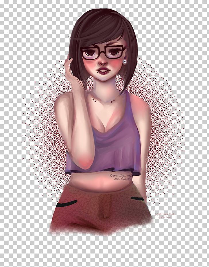 Glasses Shoulder PNG, Clipart, Black Hair, Brown Hair, Eyewear, Girl, Glasses Free PNG Download