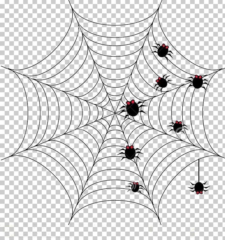 Spider Web Halloween Drawing PNG, Clipart, Angle, Area, Art, Black And White, Branch Free PNG Download