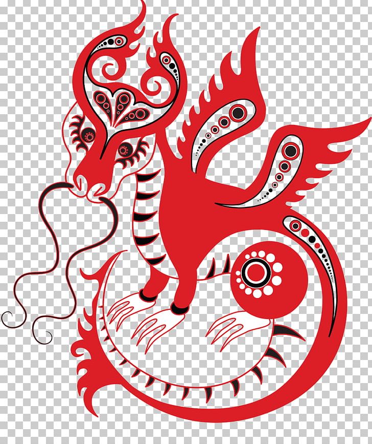 Chinese Dragon Chinese Zodiac Chinese New Year PNG, Clipart, Area, Art, Artwork, Black And White, Chinese Dragon Free PNG Download