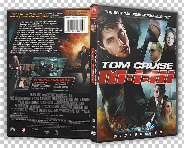 Tom Cruise Mission: Impossible III Action Film DVD PNG, Clipart, 720p, 2006, Action Film, Celebrities, Compact Disc Free PNG Download