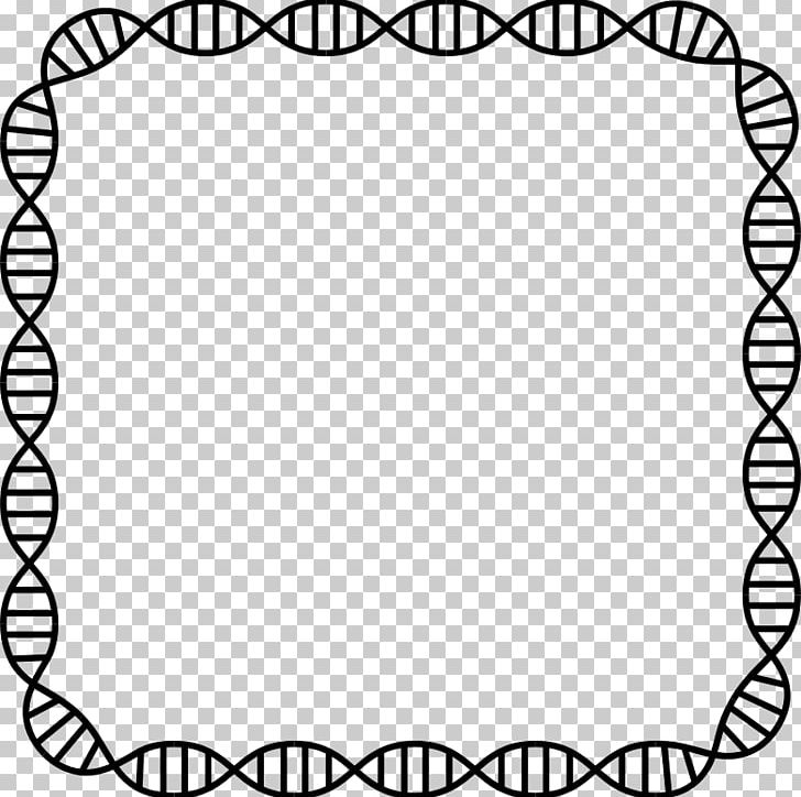 Nucleic Acid Double Helix DNA Profiling Genetics PNG, Clipart, Black, Black And White, Border, Cell, Circle Free PNG Download