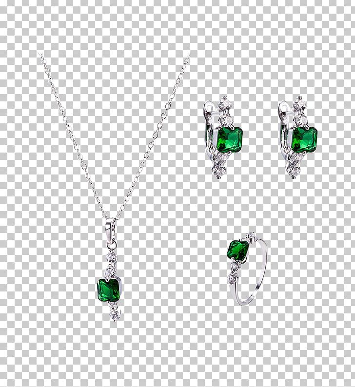 Emerald Earring Necklace Jewellery PNG, Clipart, Body Jewelry, Chain, Charms Pendants, Clothing Accessories, Collar Free PNG Download