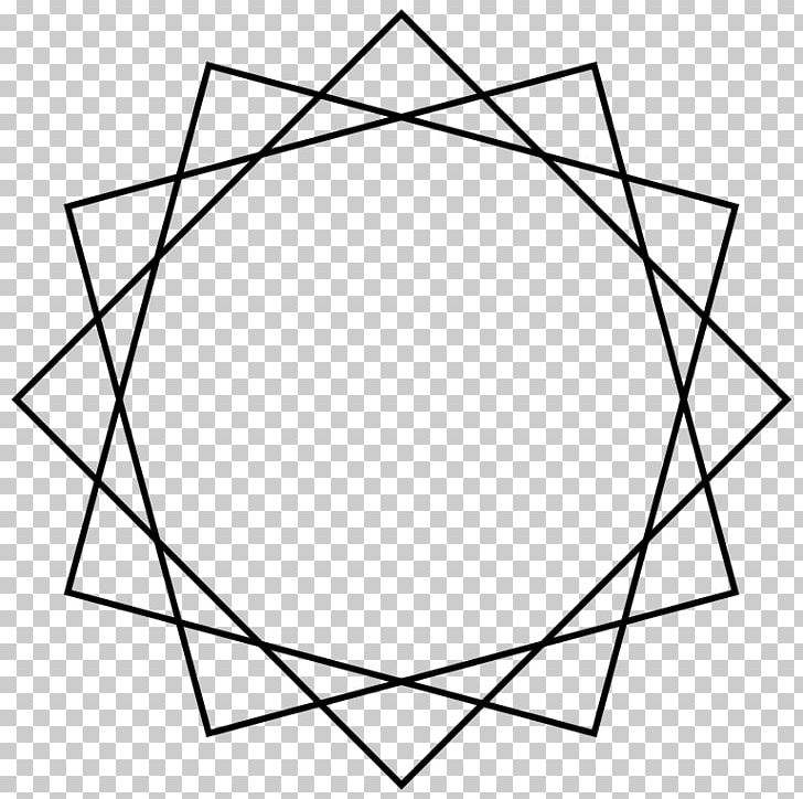 Star Polygon Dodecagon Internal Angle Geometry PNG, Clipart, Angle, Area, Black And White, Circle, Common Free PNG Download