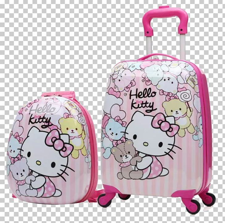 Hello Kitty Suitcase Baggage Travel Wheel PNG, Clipart, Bag, Baggage, Cartoon, Child, Hello Free PNG Download