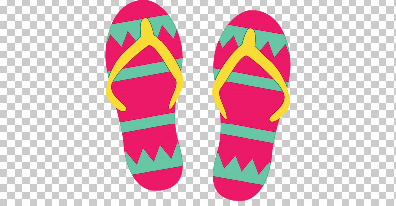 Shoe Flip-flops Pink M Font PNG, Clipart, Flipflops, Paint, Pink M, Shoe, Watercolor Free PNG Download