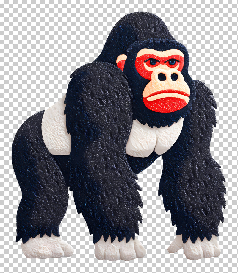 World Gorilla Day - Strong Cartoon Gorilla Illustration PNG