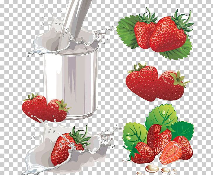 Milk Strawberry Juice Drink PNG, Clipart, Bottle, Coconut Milk, Cows Milk, Creative, Download Free PNG Download