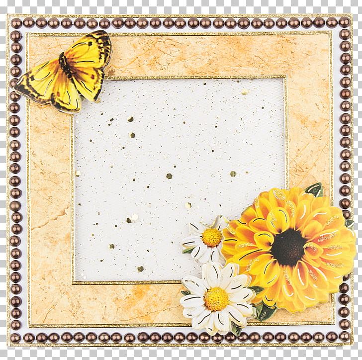 Paper Floral Design Frames Sunflower M PNG, Clipart, Border, Deko, Flora, Floral Design, Flower Free PNG Download