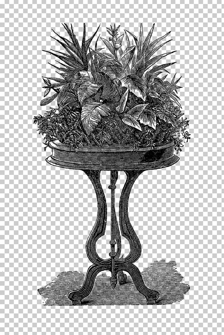 Victorian Era Houseplant PNG, Clipart, Black And White, Drawing, Flower, Flowerpot, Food Drinks Free PNG Download