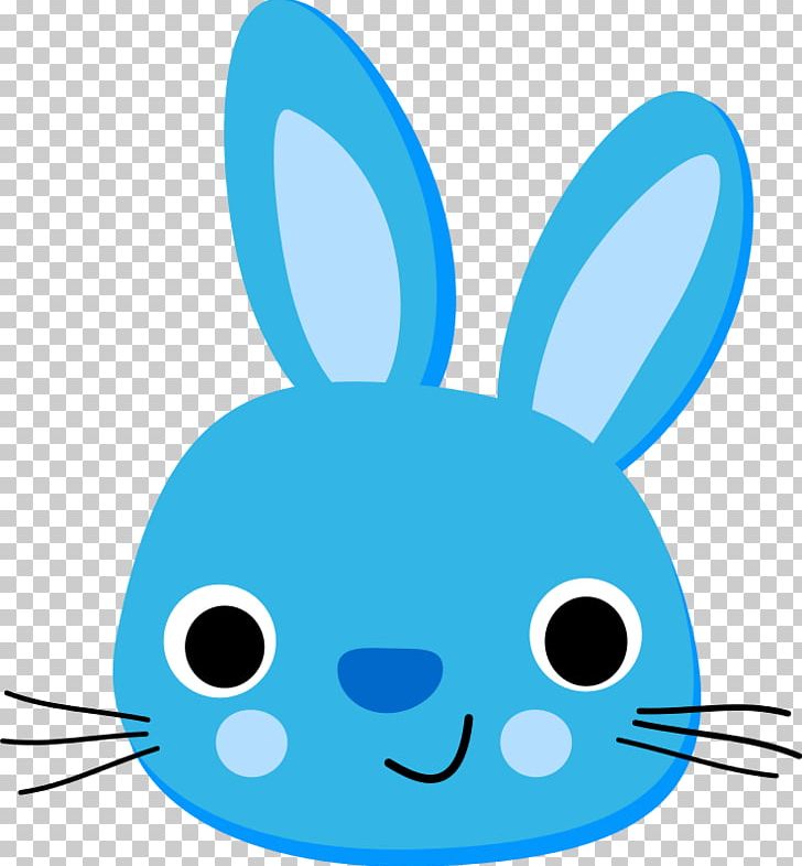 Easter Bunny Hare Rabbit Blue PNG, Clipart, Blue, Chocolate Bunny, Cuteness, Domestic Rabbit, Easter Free PNG Download