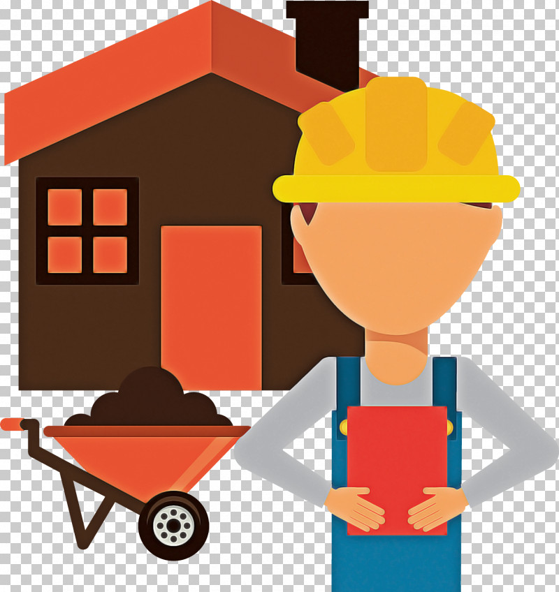 Cartoon Construction Worker House PNG, Clipart, Cartoon, Construction Worker, House Free PNG Download