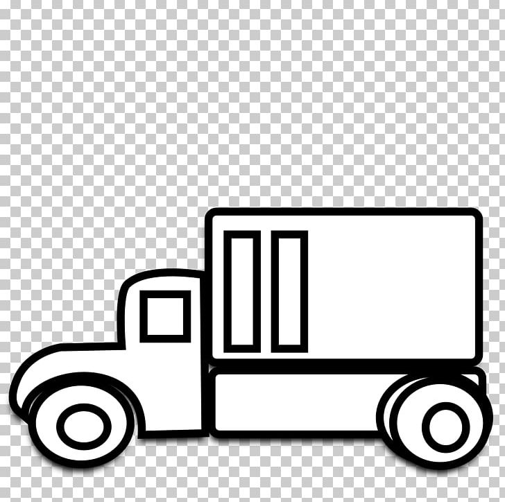 Pickup Truck Car Semi-trailer Truck PNG, Clipart, Area, Black, Black And White, Black And White Car Clipart, Brand Free PNG Download