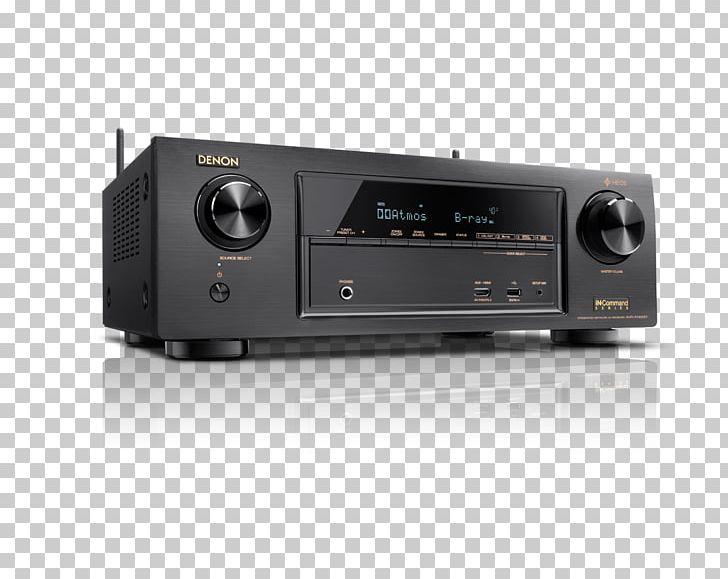 AV Receiver Denon Dolby Atmos Audio 4K Resolution PNG, Clipart, 4k Resolution, Audio, Audio Equipment, Audio Receiver, Av Receiver Free PNG Download