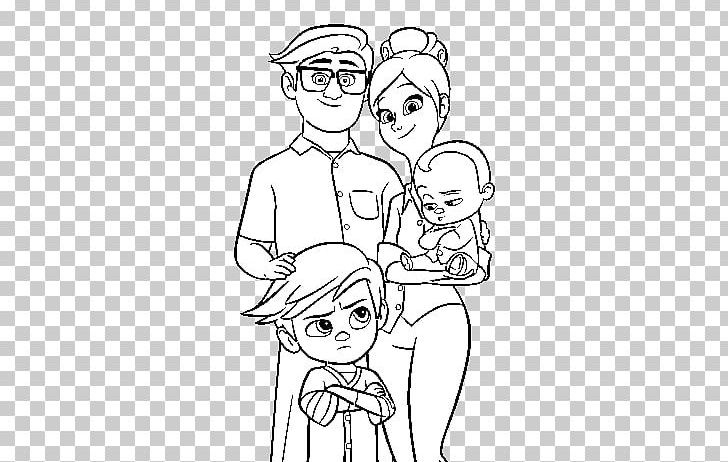 Coloring Book Child Infant The Boss Baby Family PNG, Clipart, Angle, Arm, Black, Boss Baby, Boy Free PNG Download