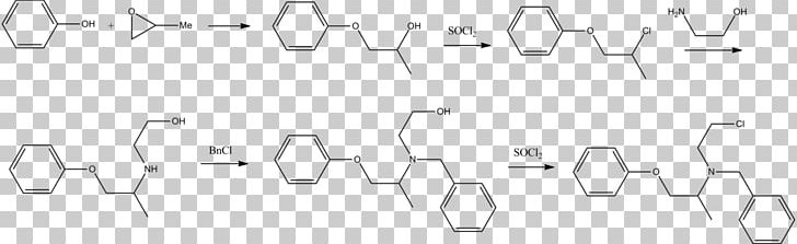 Phenoxybenzamine Hydrochloride Doxazosin Pindolol Methyldopa PNG, Clipart, Angle, Area, Black, Black And White, Brand Free PNG Download