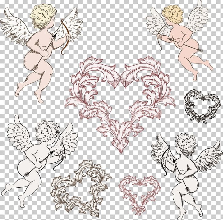 Cupid Heart Illustration PNG, Clipart, Angel, Cartoon, Color, Cupid Vector, Explosion Effect Material Free PNG Download