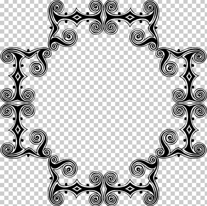 Frames PNG, Clipart, Art, Black And White, Body Jewelry, Circle, Drawing Free PNG Download