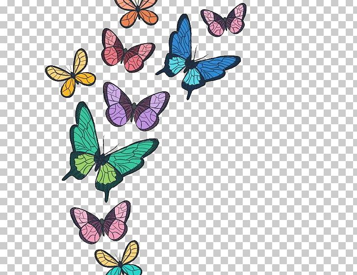 Monarch Butterfly Watercolor Painting PNG, Clipart, Brush Footed Butterfly, Butterfly Print, Color, Color Pencil, Color Powder Free PNG Download