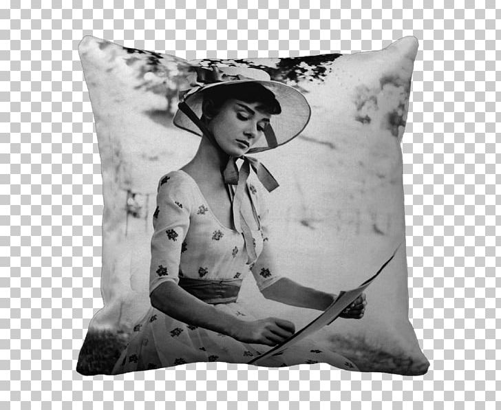 Audrey Hepburn Pillow Fashion Black And White PNG, Clipart, Audrey Hepburn, Black And White, Cushion, Designer, Desktop Wallpaper Free PNG Download