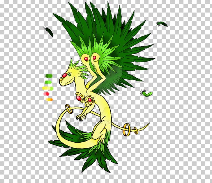 Leaf Dragon Flowering Plant PNG, Clipart, Art, Dragon, Fictional Character, Flowering Plant, Golden Feathers Free PNG Download