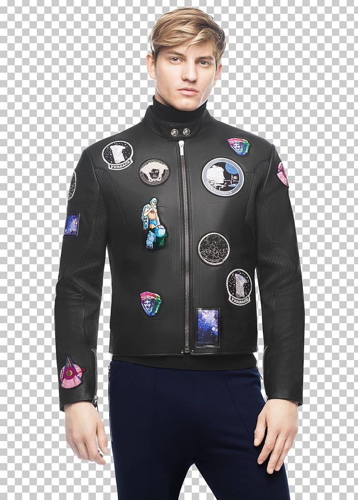 T-shirt Leather Jacket Versace Men PNG, Clipart, Astronaut, Clothing, Collar, Customer Service, Discounts And Allowances Free PNG Download