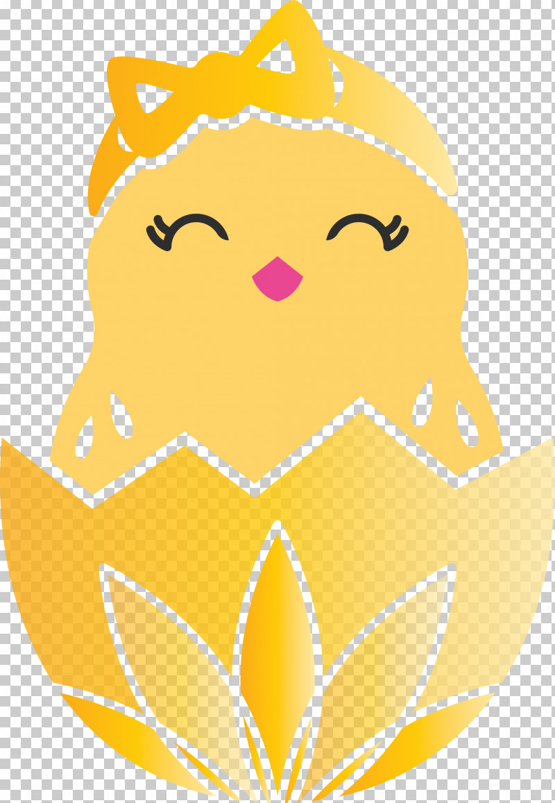 Chick In Eggshell Easter Day Adorable Chick PNG, Clipart, Adorable Chick, Chick In Eggshell, Easter Day, Smile, Yellow Free PNG Download