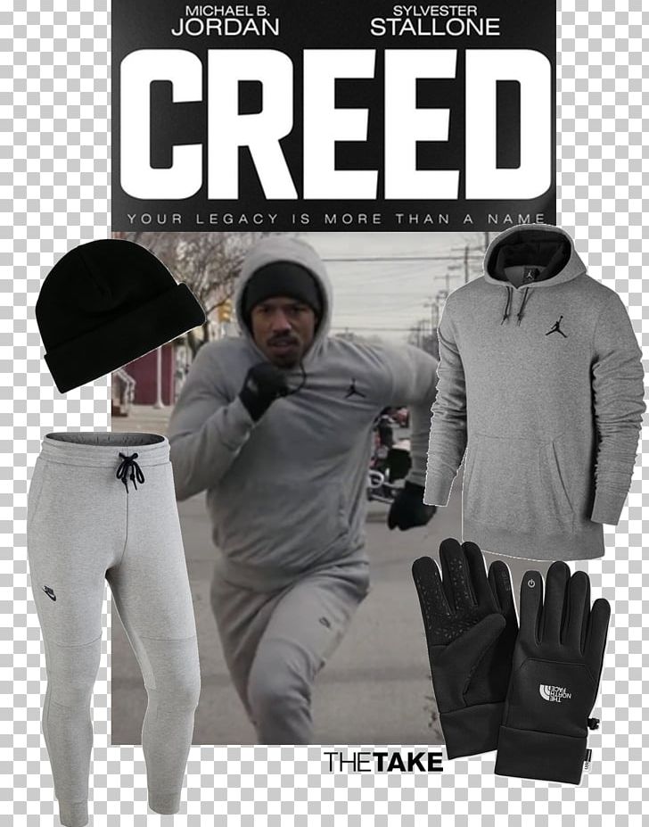 Hoodie Adonis Creed T-shirt Tracksuit Nike PNG, Clipart, Adonis Creed, Air Jordan, Brand, Clothing, Creed Free PNG Download