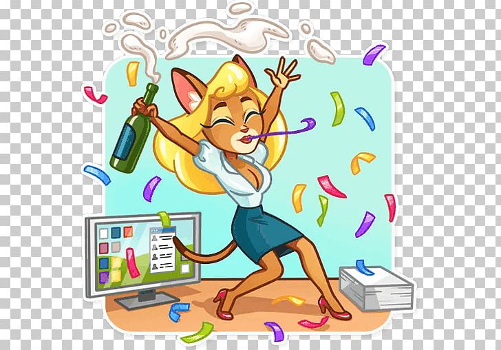 Sticker Telegram Secretary Text PNG, Clipart, Area, Artwork, Behavior, Cartoon, Happiness Free PNG Download