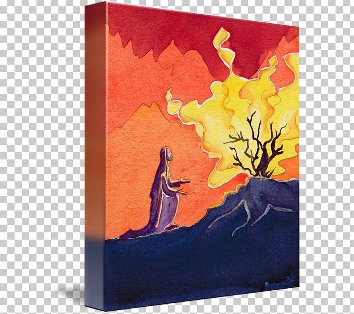 Bible Burning Bush Book Of Exodus God Biblical Mount Sinai PNG, Clipart, Acrylic Paint, Art, Artcom, Artwork, Bible Free PNG Download