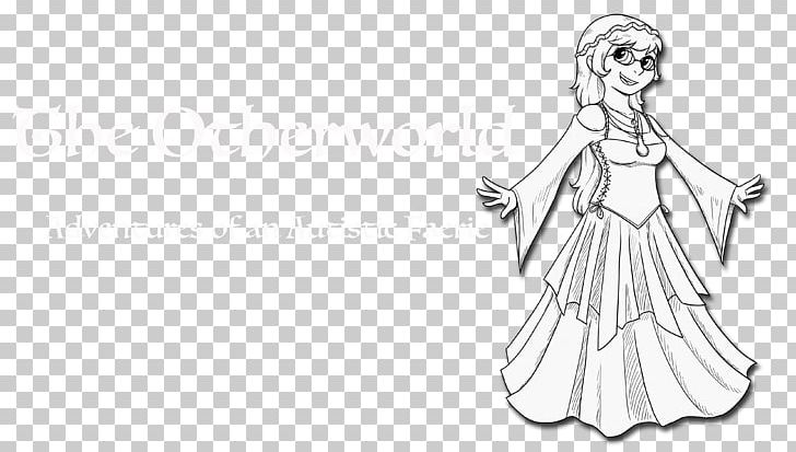 Drawing Line Art Cartoon Dress Sketch PNG, Clipart, Anime, Arm, Artwork ...