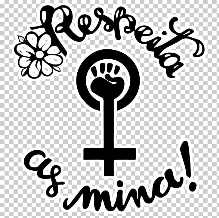 T-shirt Respeita As Mina Feminism PNG, Clipart, Adhesive, Area, Art, Black, Black And White Free PNG Download